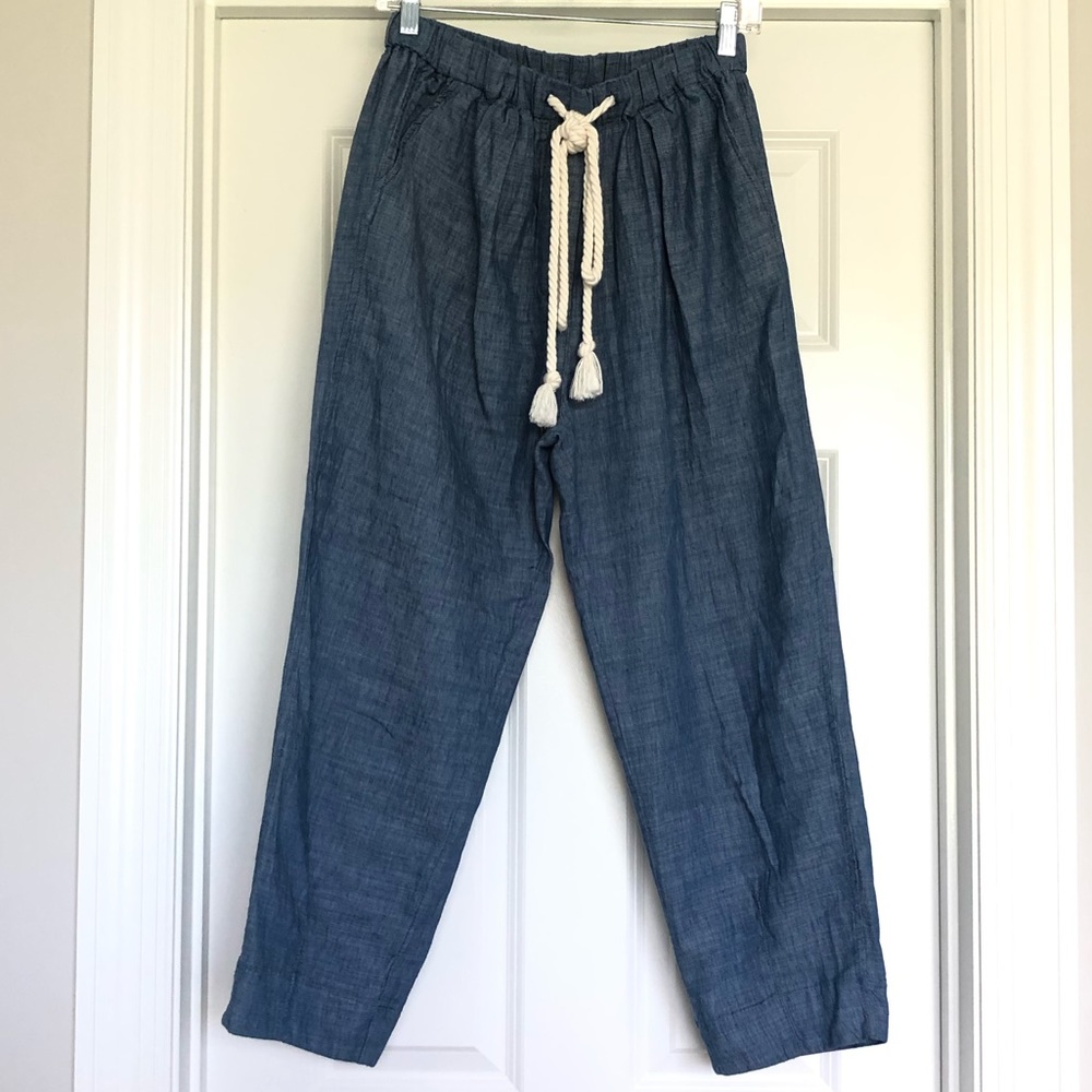 free people linen blend pants